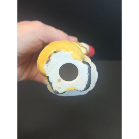 Vintage Collectible Santa Figurine Porcelain Christmas Naughty Nice list toy bag - Picture 11 of 12